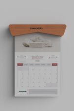 DT-01 Ahşap Duvar Takvimi - Görsel 2