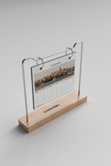 TA-02 Ahşap Masa Takvimi