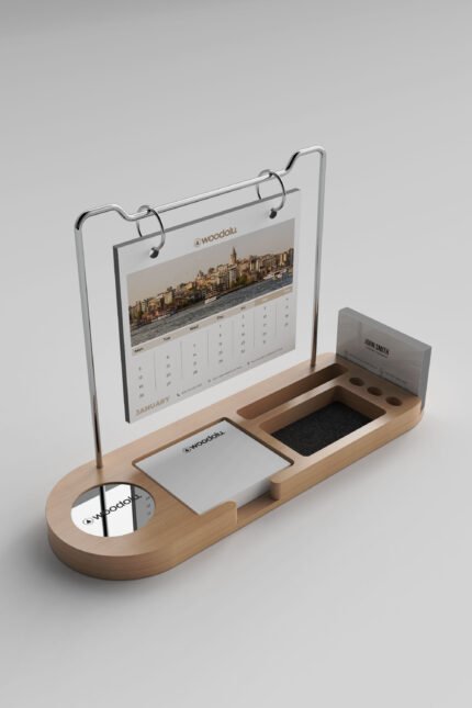 TA-11 Ahşap Masa Takvimi