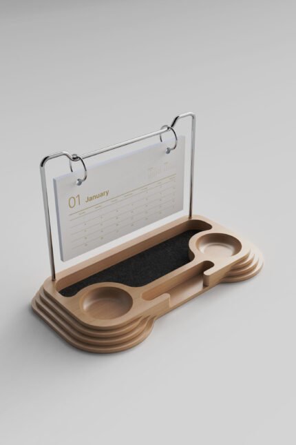 TA-27 Ahşap Masa Takvimi